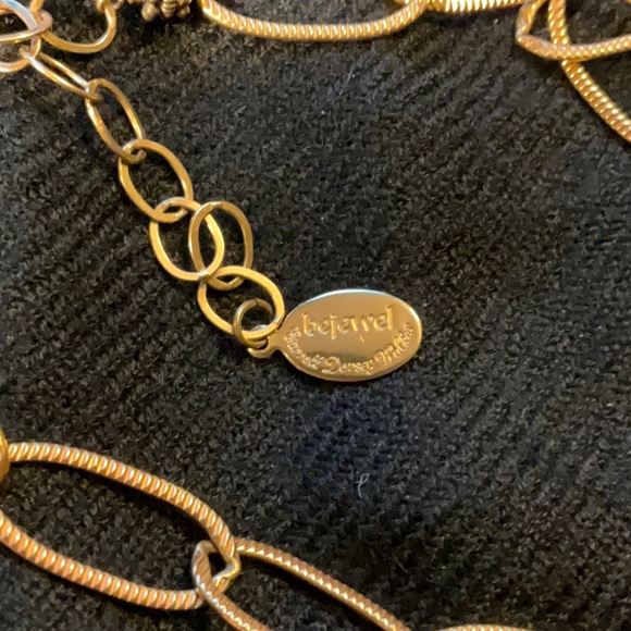 Bejeweled costume gold filled necklace - Picture 7 of 10